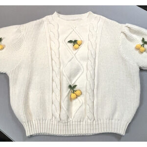 Greenwich V Wool Blend Coquette Preppy Cardigan Sweater Old Money Cherries